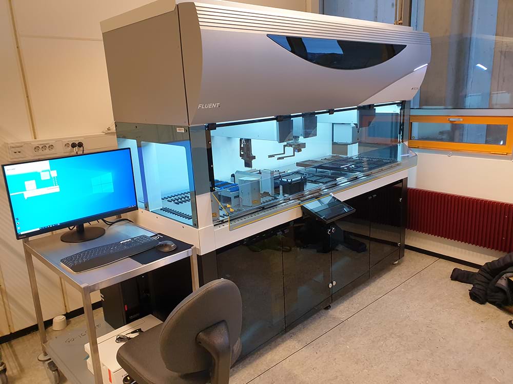 På onsdagen er pipetteringsroboten ferdig montert å klar til bruk.