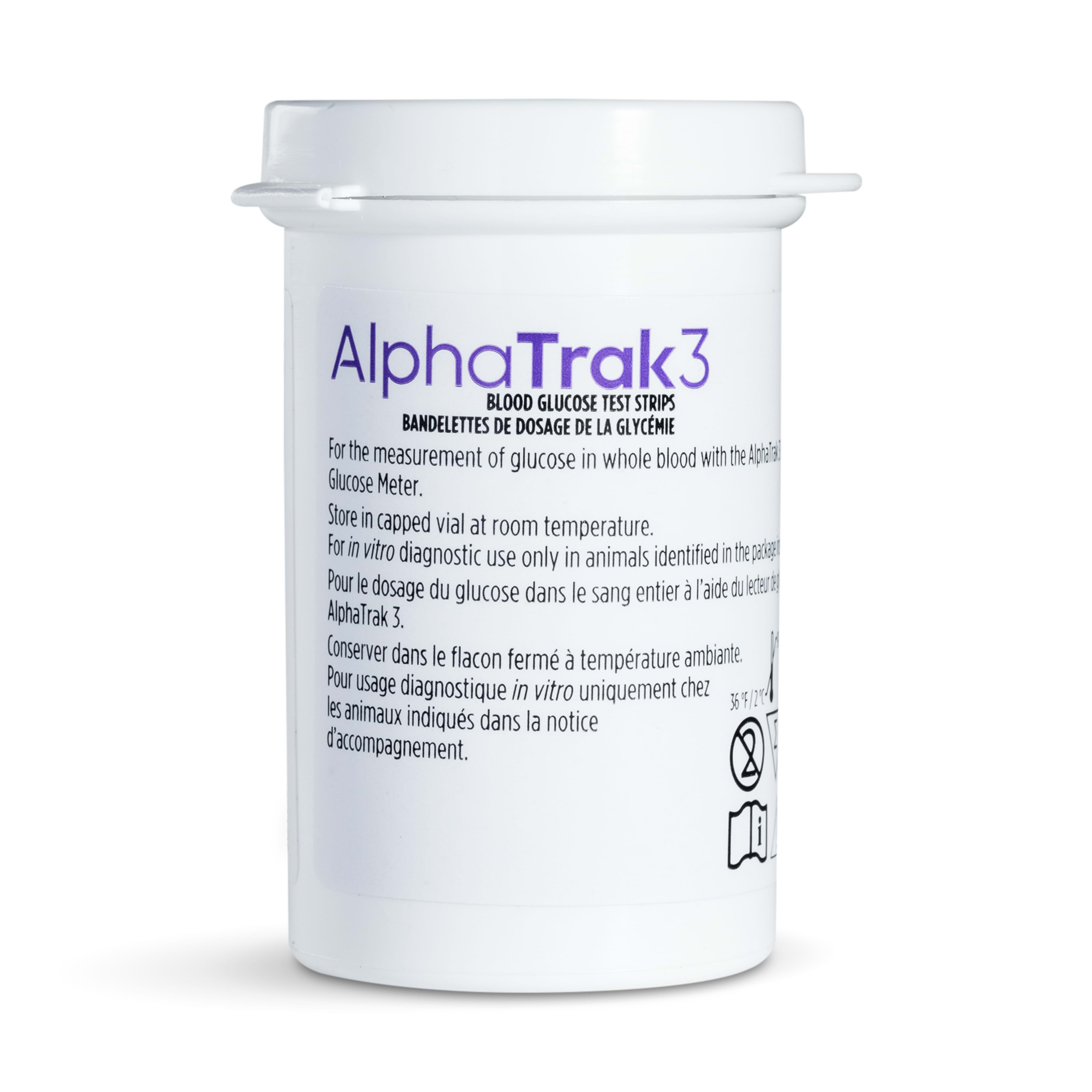 Alphatrak 3 Test Strip Container Front Facing Product Shot 2 JPEG